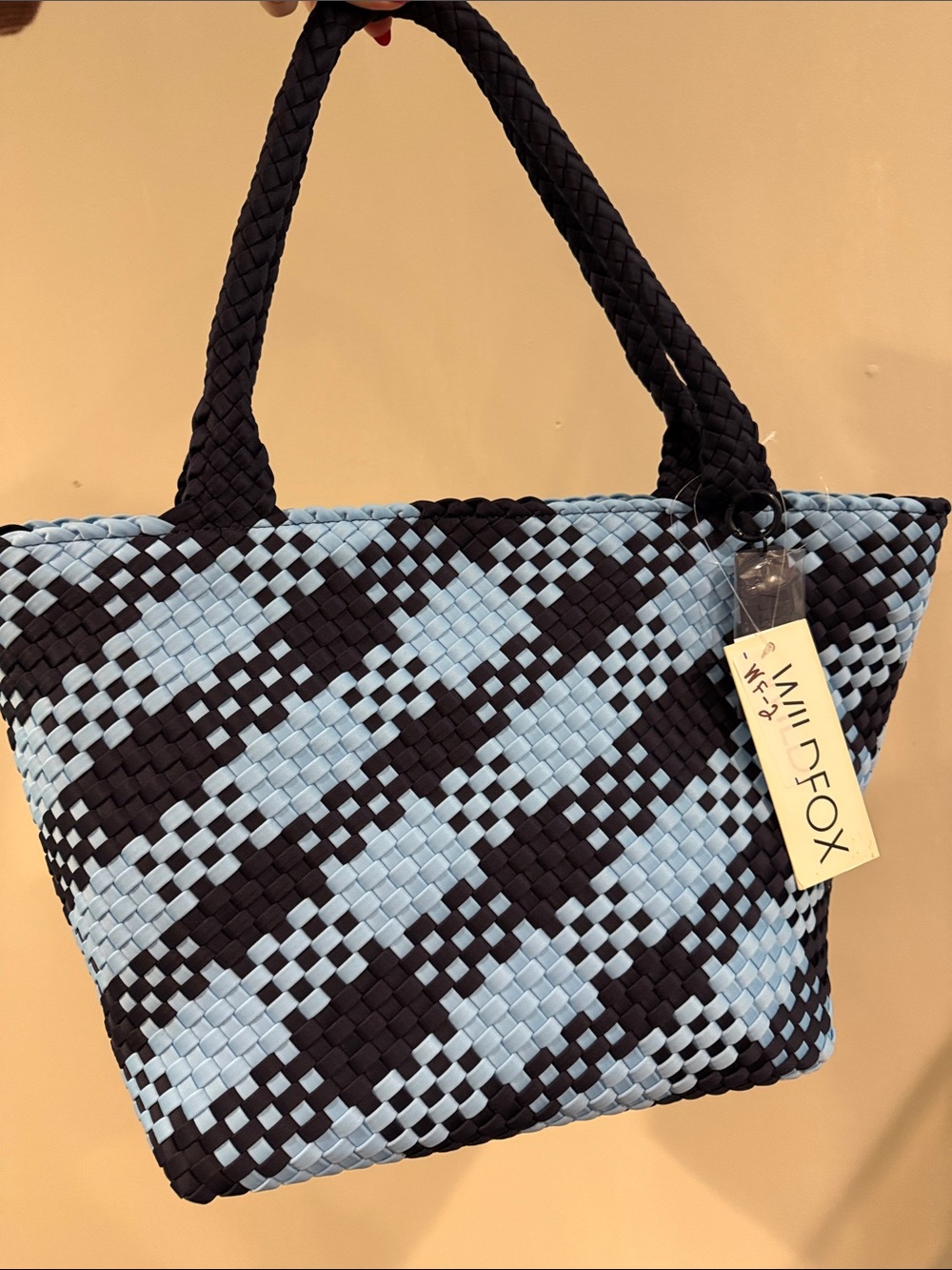 WF2. Blue Neoprene Beach Tote - $125 RETAIL - NWT BEACH TOTE